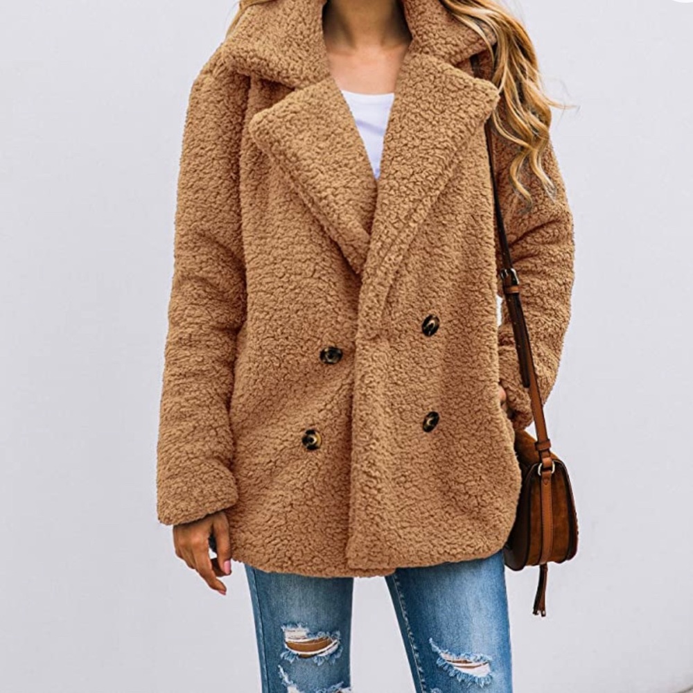 Camel Teddy Peacoat